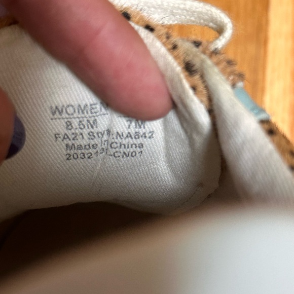 MWL sidewalk low top sneakers in spotted calf hair - Picture 3 of 7